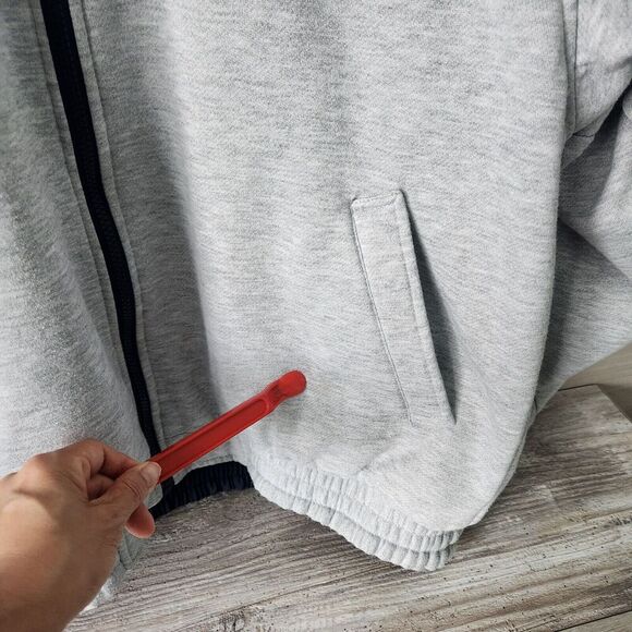 Puma Mens Vintage Cleveland Indians Reversible Jacket Y2k Wahoo Logo Blue Gray - Picture 12 of 16